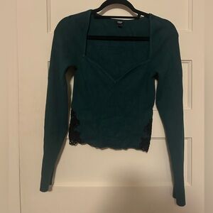 Teal Long Sleeve Top